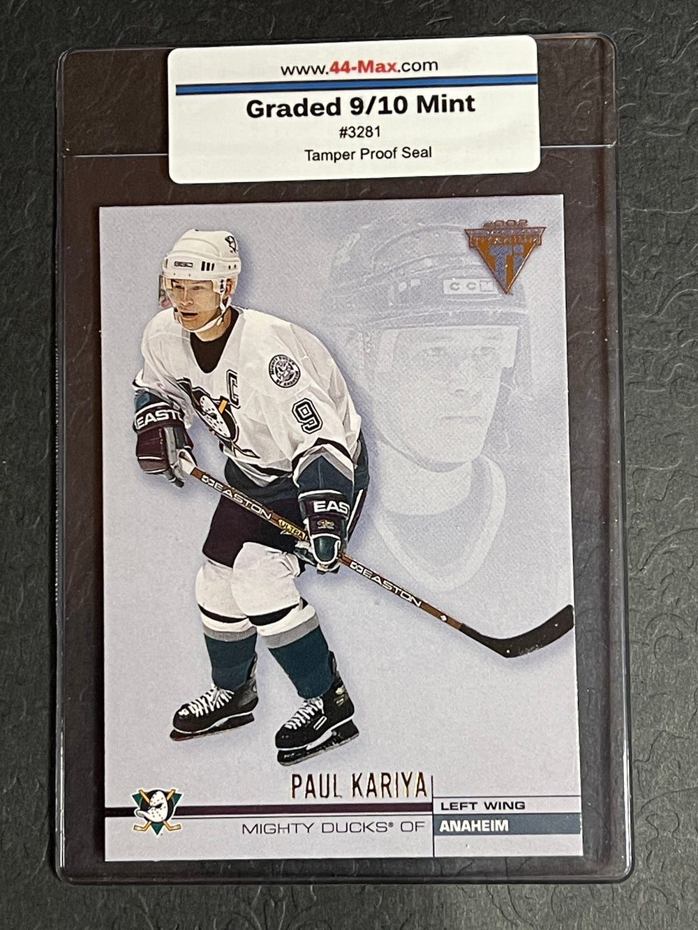 Paul Kariya 2002 Pacific Ducks #3 Card. 44-Max 9/10 Mint #3281