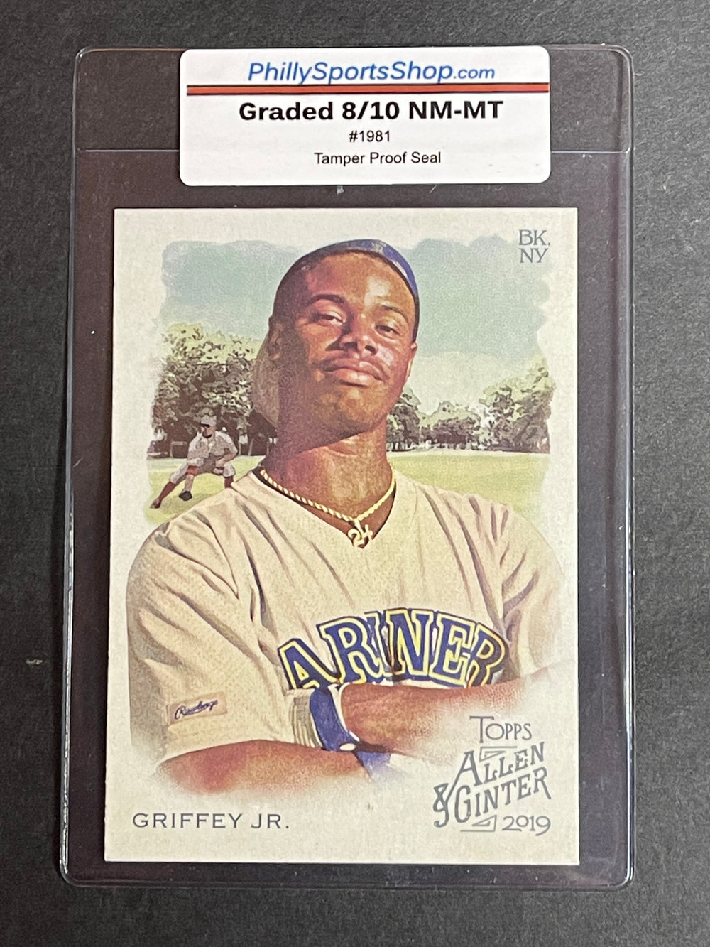 Ken Griffey Jr 2019 Topps AG #100 Mariners Card. 44-Max 8/10 NM-MT #1981