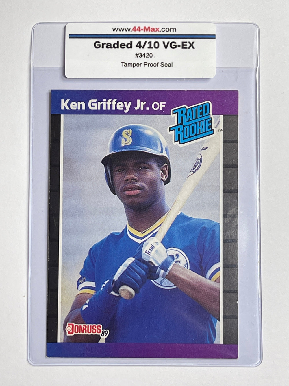 Ken Griffey Jr 1989 Donruss #33 Mariners RC Card. 44-Max 4/10 VG-EX #3420