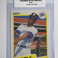 Ken Griffey Jr 1990 Fleer Mariners #513 Card. 44-Max 8/10 NM-MT #3671