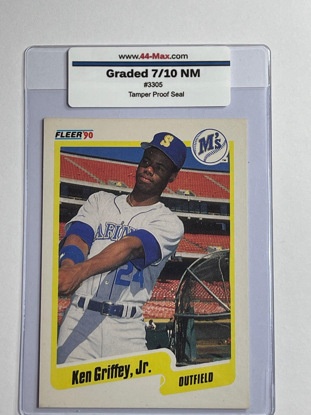 Ken Griffey Jr 1990 Fleer Mariners #513 Card. 44-Max 7/10 NM #3305