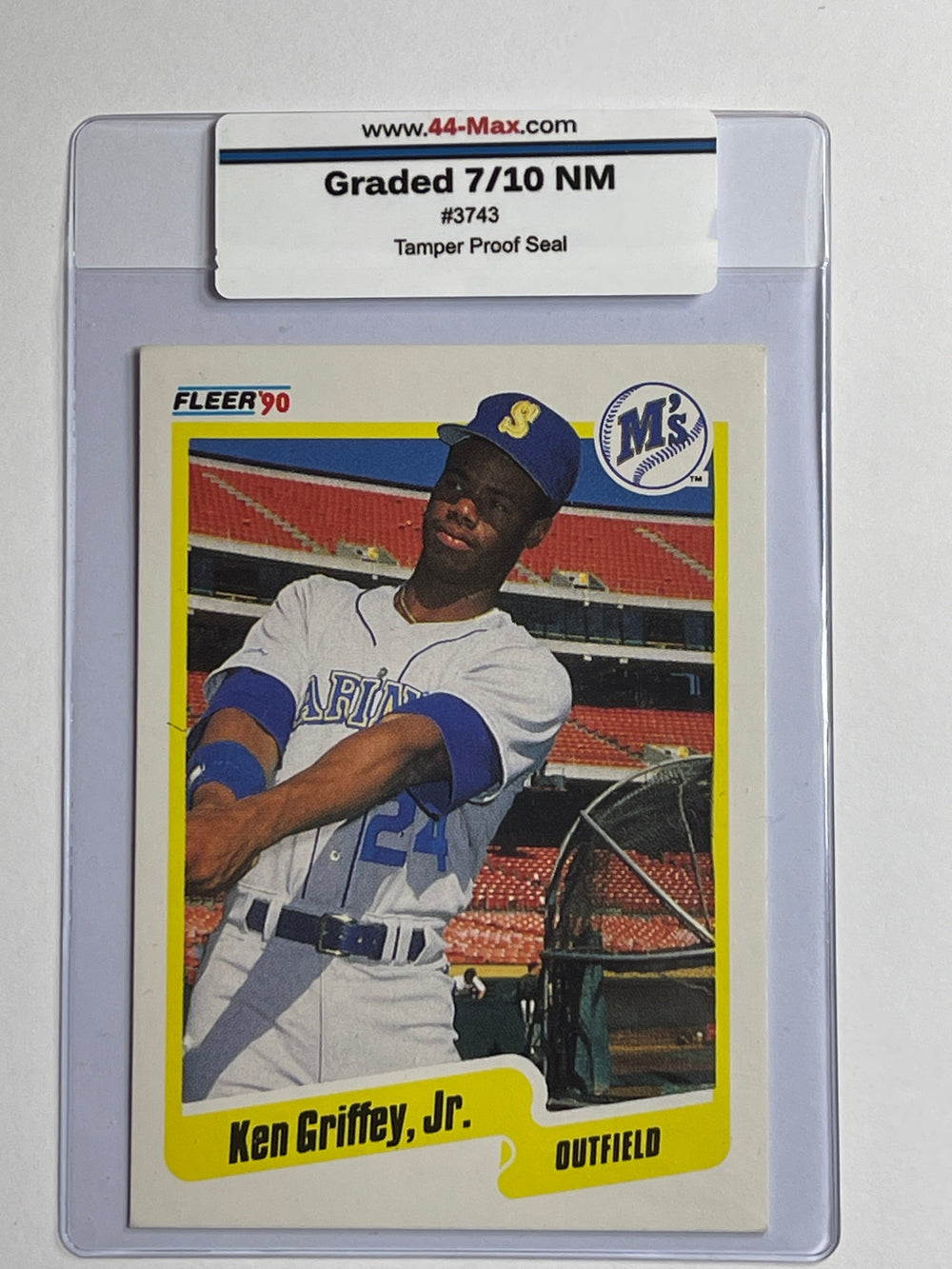 Ken Griffey Jr 1990 Fleer Mariners #513 Card. 44-Max 7/10 NM #3743
