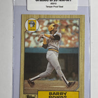 Barry Bonds 1987 Topps Baseball Card. 44-Max 8/10 NM-MT #3010