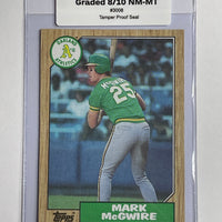 Mark McGwire 1987 Topps Baseball Card. 44-Max 8/10 NM-MT #3008