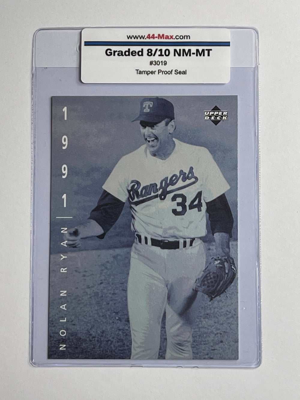 Nolan Ryan 1994 UD Baseball Card. 44-Max 8/10 NM-MT #3019