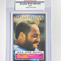 Ed Too Tall Jones 1983 Topps Football Card. 44-Max 8/10 NM-MT #3462