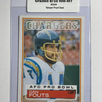 Dan Fouts 1983 Topps Football Card. 44-Max 8/10 NM-MT #3348