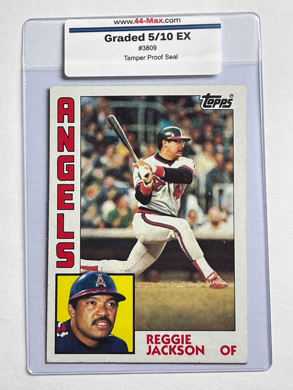 Reggie Jackson 1984 Topps Baseball Card. 44-Max 5/10 EX #3809