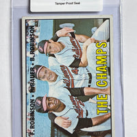 The Champs 1967 Topps Baseball #1 Card. 44-Max 5/10 EX #3791