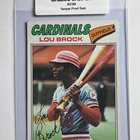Lou Brock 1977 Topps Baseball Card. 44-Max 5/10 EX #3789