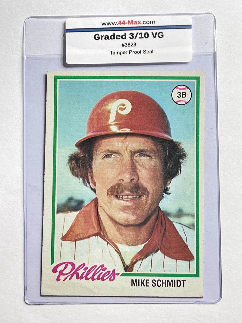 Mike Schmidt 1978 Topps Baseball Card. 44-Max 3/10 VG #3828