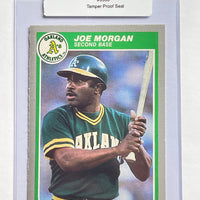 Joe Morgan 1985 Fleer Baseball Card. 44-Max 7/10 NM #3553