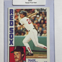 Wade Boggs 1984 Topps Baseball Card. 44-Max 7/10 NM #3543