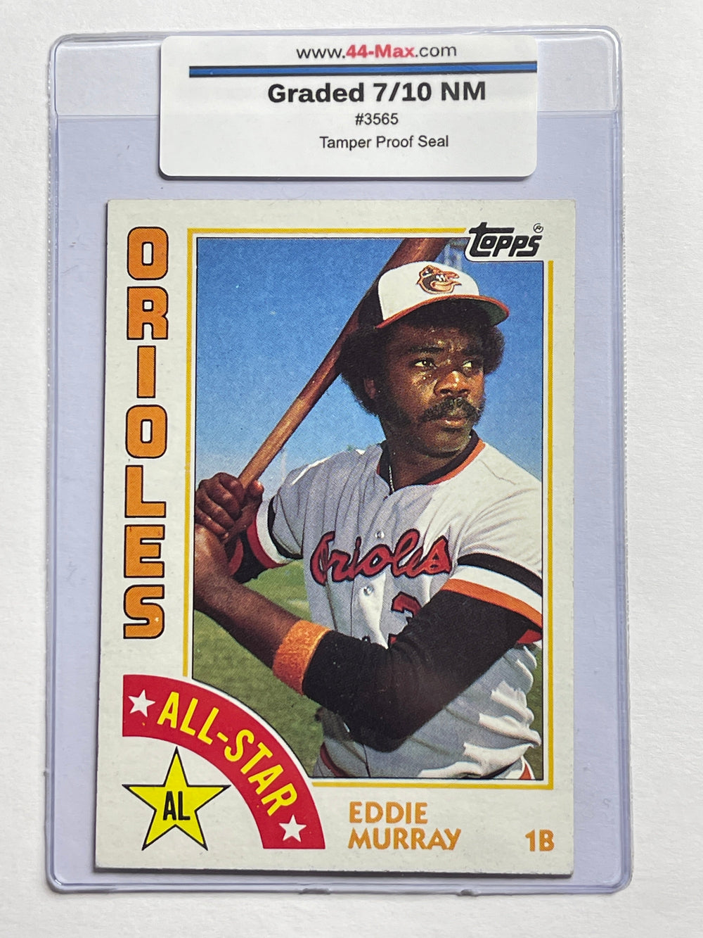 Eddie Murray AS 1984 Topps Baseball Card. 44-Max 7/10 NM #3565