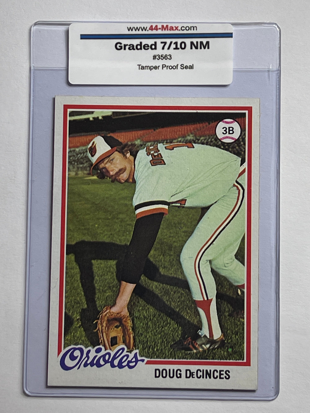 Doug DeCinces 1978 Topps Baseball Card. 44-Max 7/10 NM #3563