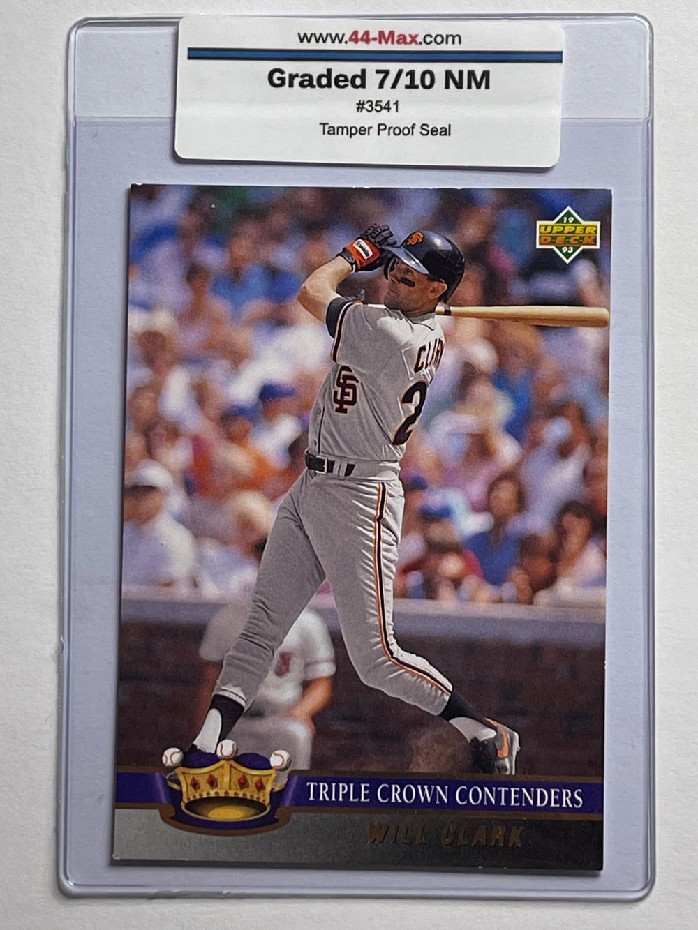 Wil Clark 1993 UD Insert Baseball Card. 44-Max 7/10 NM #3541