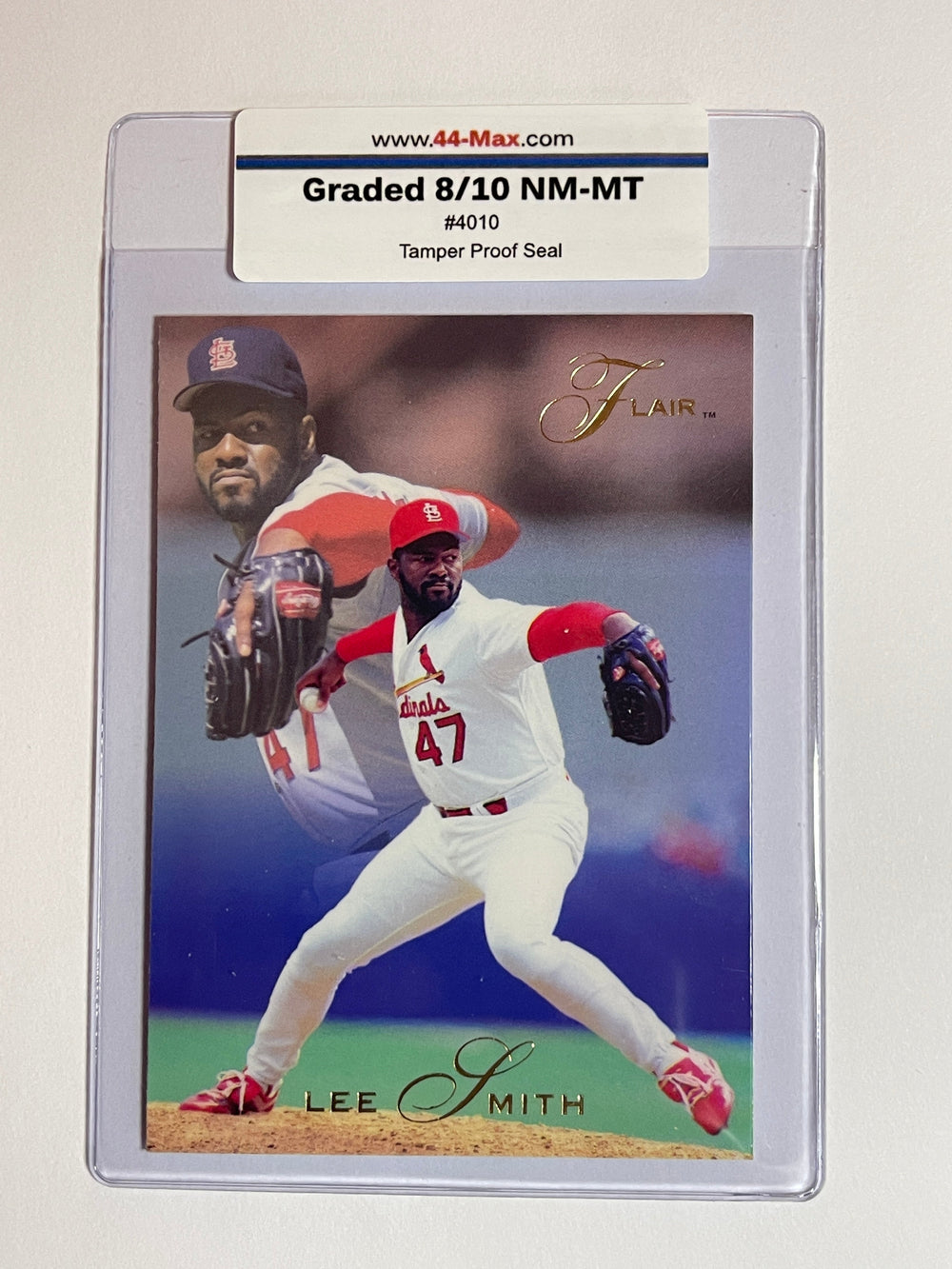 Lee Smith 1993 Flair Baseball Card. 44-Max 8/10 NM-MT  #4010