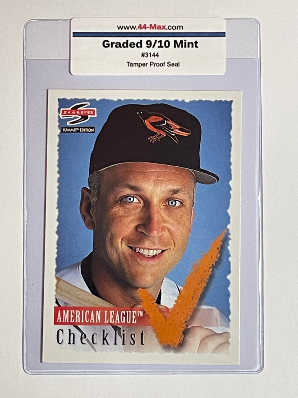 Cal Ripken CL 1995 Score Summit Baseball Card. 44-Max 9/10 Mint  #3144