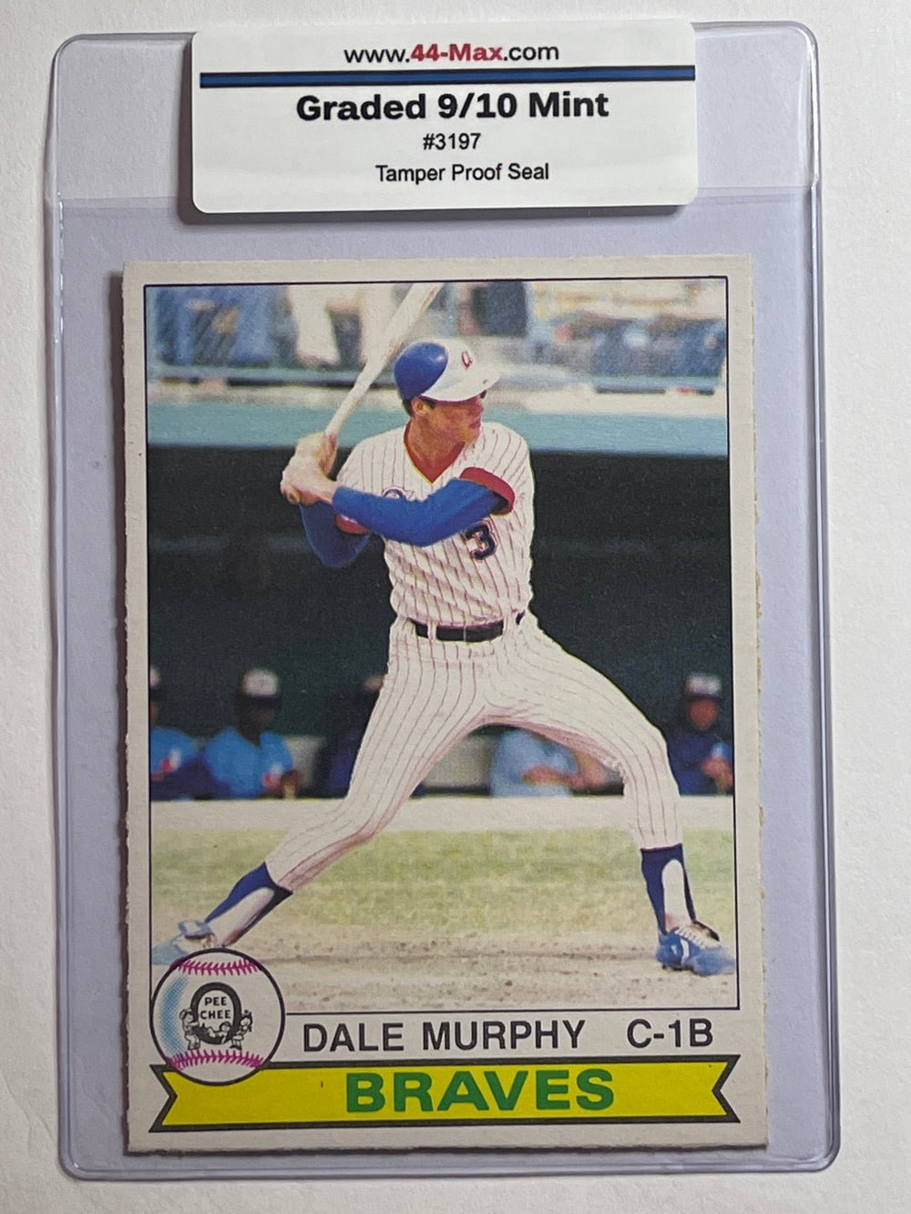 Dale Murphy 1977 O-Pee-Chee Baseball Card. 44-Max 9/10 #3197