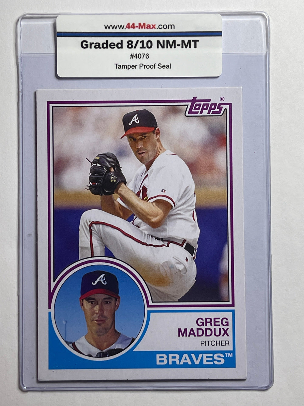 Greg Maddux 2021 Topps Baseball Card. 44-Max 8/10 NM-MT #4076