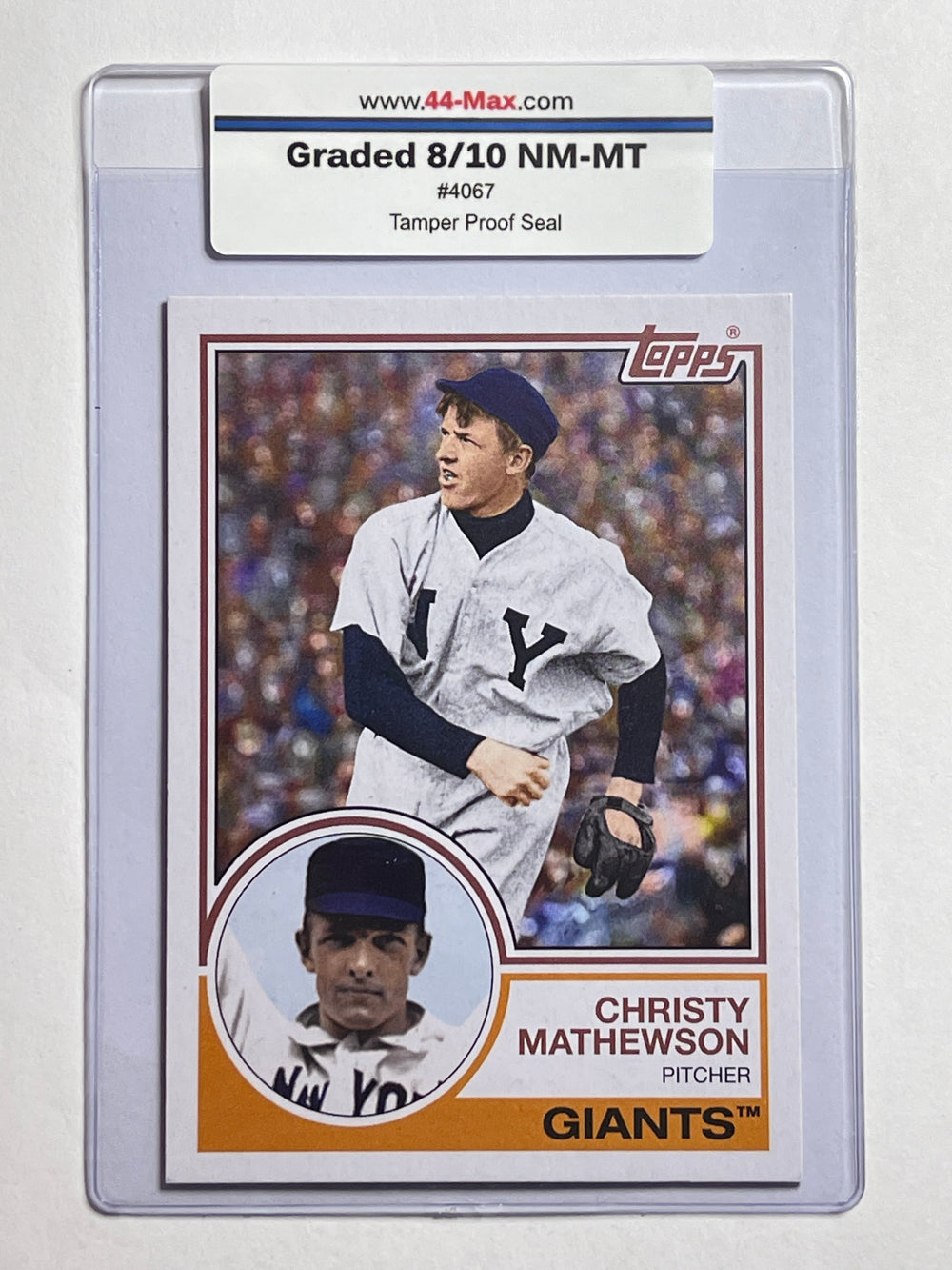 Christy Mathewson 2021 Topps Baseball Card. 44-Max 8/10 NM-MT #4067