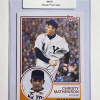 Christy Mathewson 2021 Topps Baseball Card. 44-Max 8/10 NM-MT #4070
