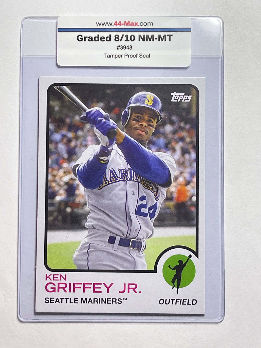 Ken Griffey Jr 2021 Topps Baseball Card. 44-Max 8/10 NM-MT #3948