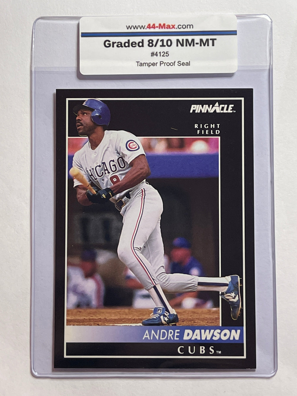 Andre Dawson 1992 Pinnacle Baseball Card. 44-Max 8/10 NM-MT #4125