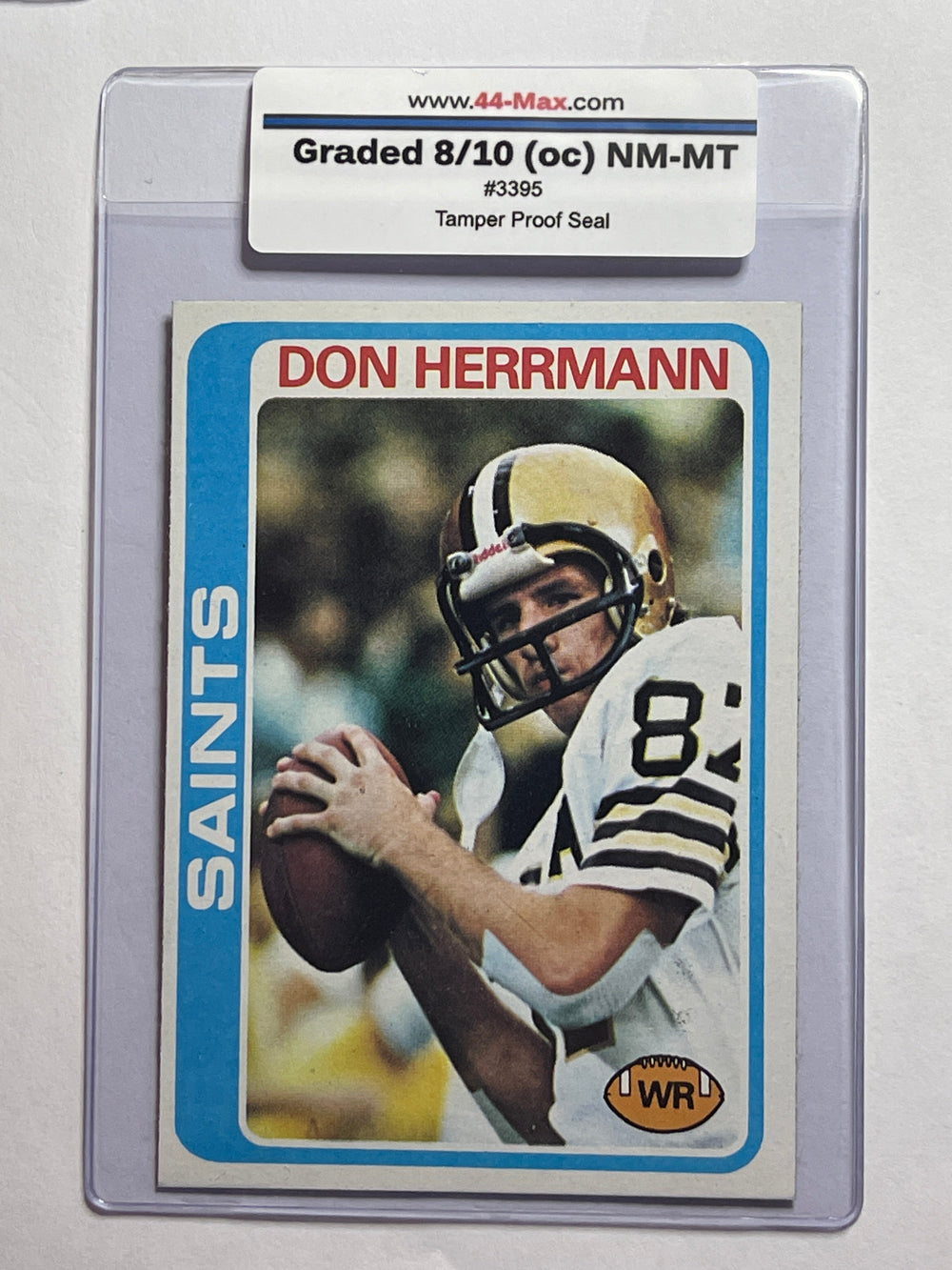 Don Herrmann 1978 Topps Football Card. 44-Max 8/10 (oc) NM-MT #3395