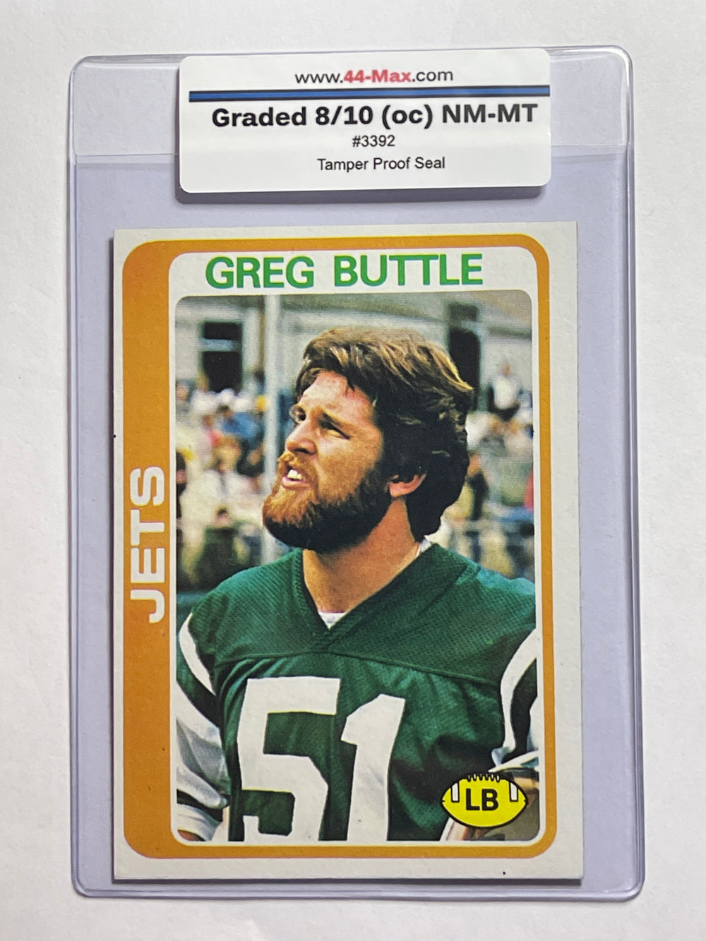 Greg Buttle 1978 Topps Football Card. 44-Max 8/10 (oc) NM-MT #3392