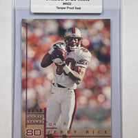 Jerry Rice 1998 Leaf Football Card. 44-Max 9/10 MINT #4522