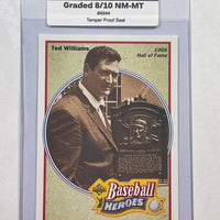 Ted Williams 1992 Upper Deck Baseball Card. 44-Max 8/10 NM-MT #4044