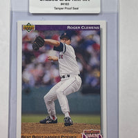 Roger Clemens 1992 Upper Deck Baseball Card. 44-Max 8/10 NM-MT #4163