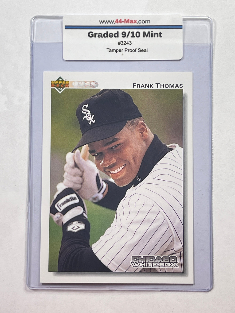 Frank Thomas 1992 Upper Deck Baseball Card. 44-Max 9/10 MINT #3243