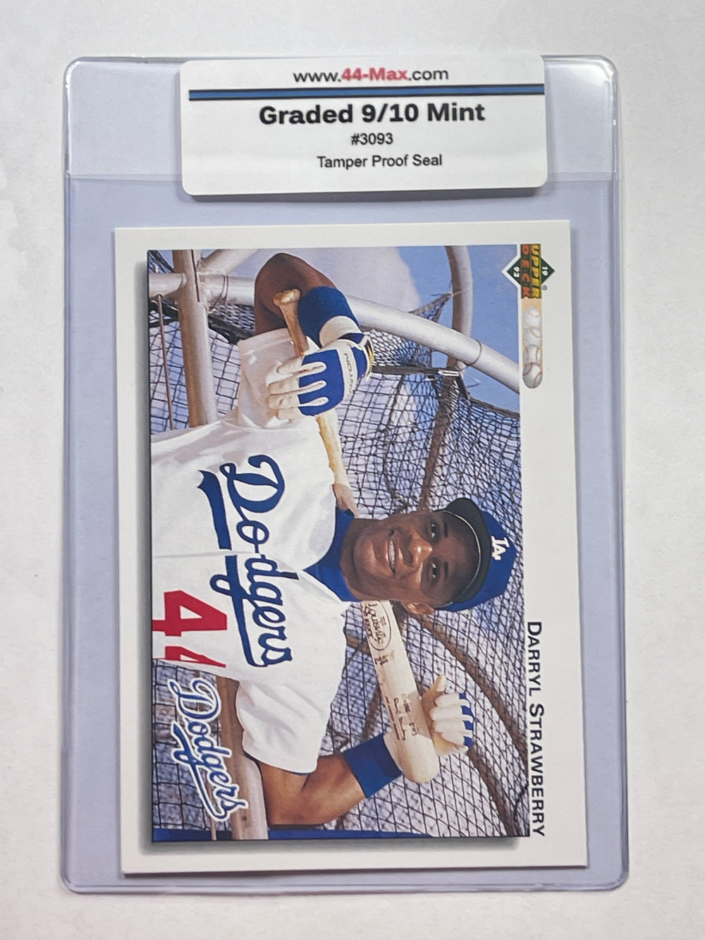 Darryl Strawberry 1992 Upper Deck Baseball Card. 44-Max 9/10 MINT #3093