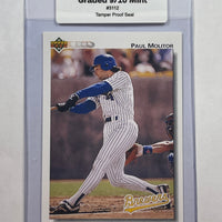 Paul Molitor 1992 Upper Deck Baseball Card. 44-Max 9/10 MINT #3112
