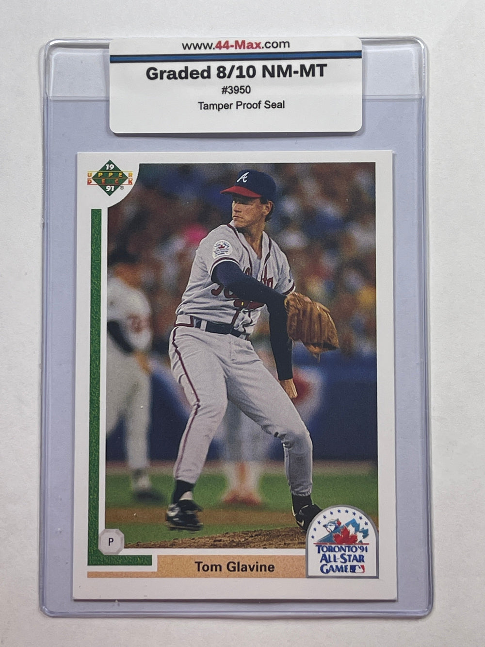 Tom Glavine 1991 FE Upper Deck Baseball Card. 44-Max 9/10 MINT #3950
