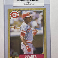 Barry Larkin Topps Baseball Rookie Card. 44-Max 8/10 NM-MT #3912