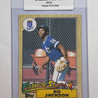 Bo Jackson 1987 Topps Baseball Rookie Card. 44-Max 7/10 NM-MT #3742