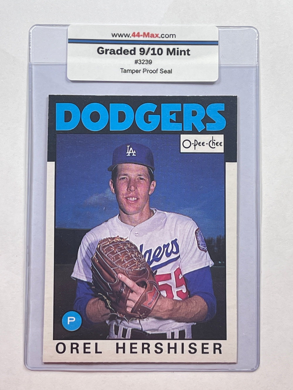 Orel Hershiser 1986 O-Pee-Chee Baseball Card. 44-Max 9/10 MINT #3239