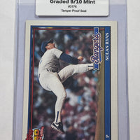 Nolan Ryan 1991 Topps Baseball Card. 44-Max 9/10 MINT #3176