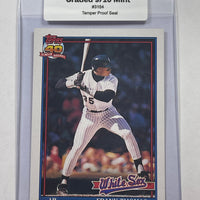 Frank Thomas 1991 Topps Baseball Card. 44-Max 9/10 MINT #3154