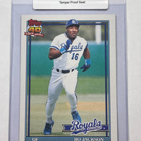 Bo Jackson 1991 Topps Baseball Card. 44-Max 8/10 NM-MT #3919