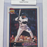 Frank Thomas 1991 Topps Baseball Card. 44-Max 8/10 NM-MT #3911