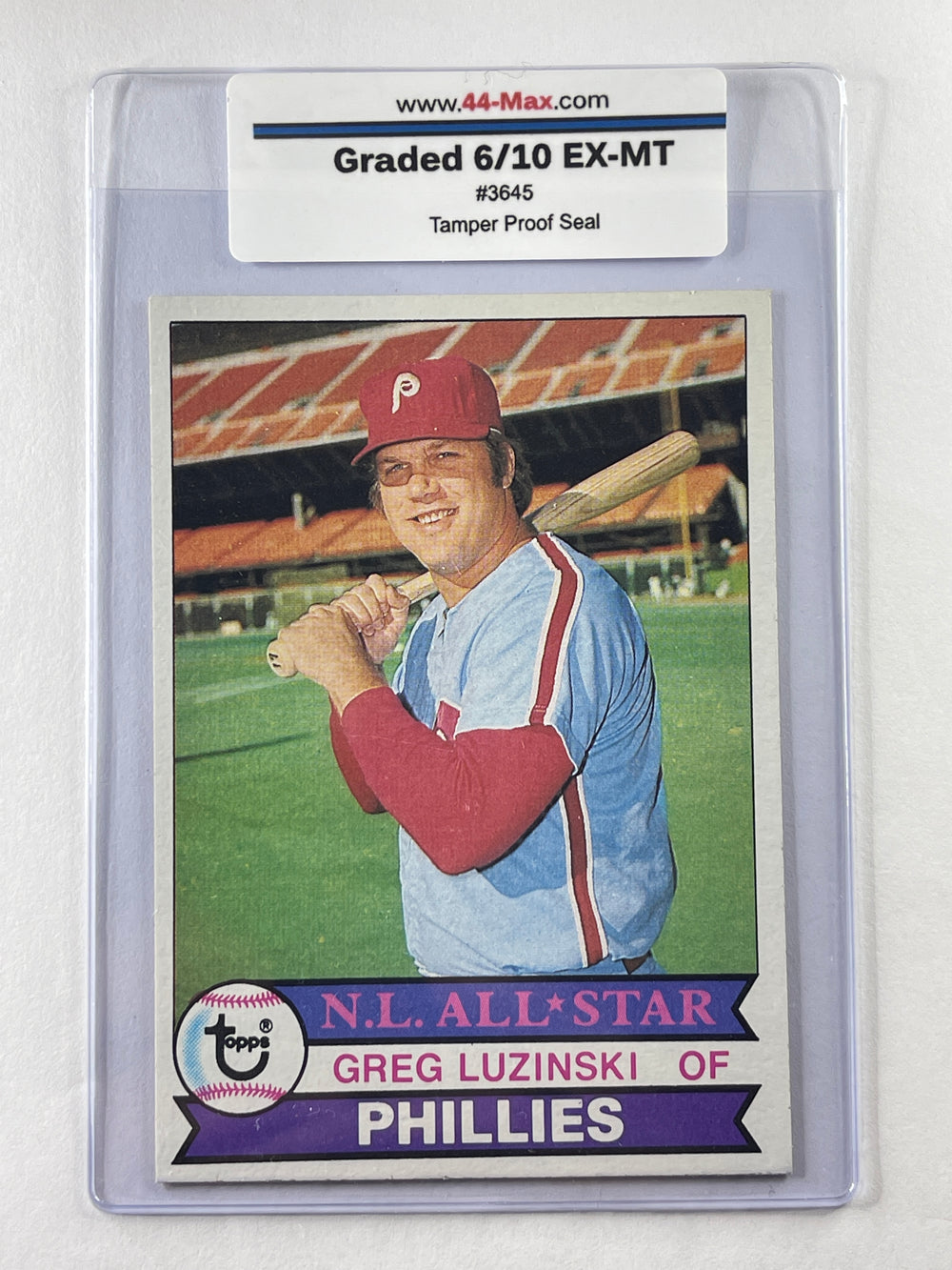 Greg Luzinski 1979 Topps Baseball Card. 44-Max 6/10 EX-MT #3645