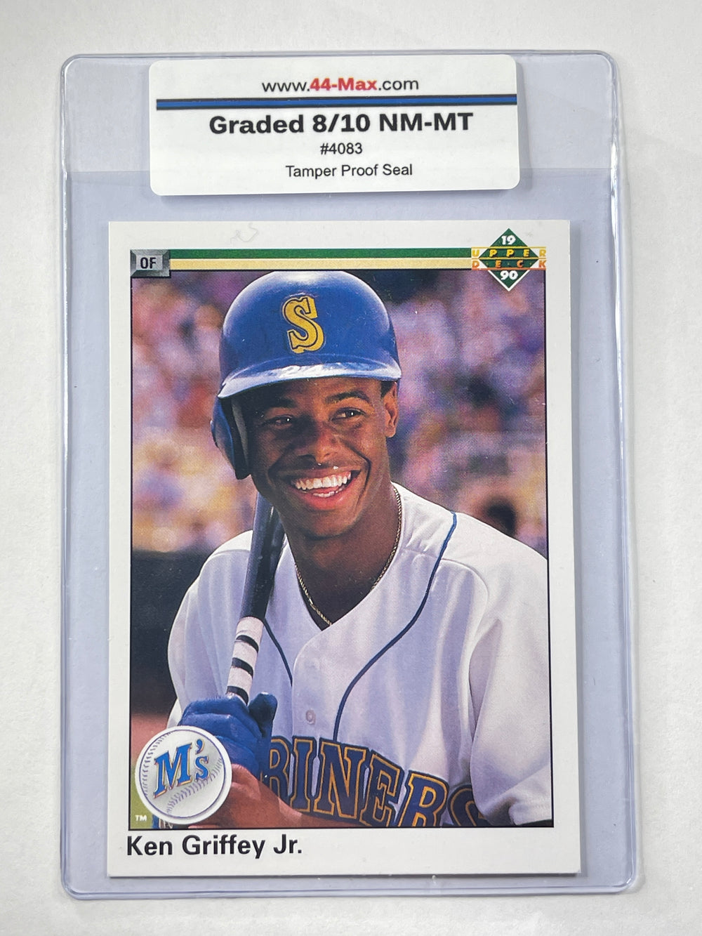 Ken Griffey Jr 1990 Upper Deck Baseball Card. 44-Max 8/10 NM-MT #4083