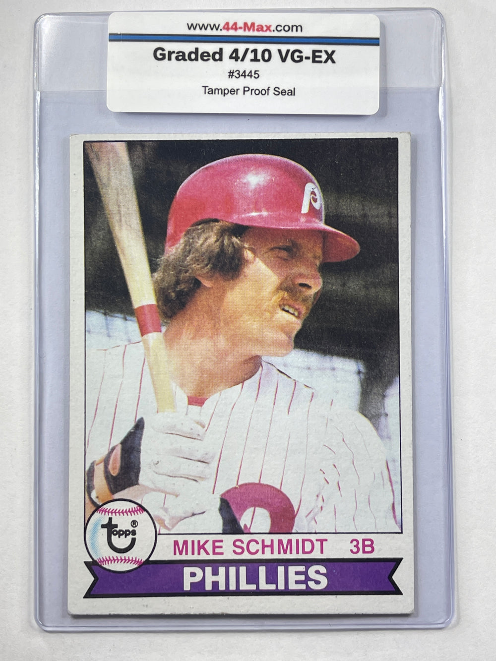 Mike Schmidt 1979 Topps Baseball Card. 44-Max 4/10 VG-EX #3445