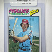 Mike Schmidt 1977 Topps Baseball Card. 44-Max 6/10 EX-MT #3658