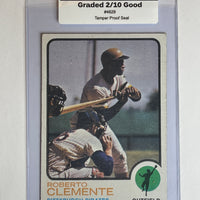 Roberto Clemente 1973 Topps Baseball Card. 44-Max 2/10 Good #4629