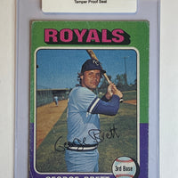 George Brett 1975 Topps Rookie Baseball Card. 44-Max 3/10 VG #3824